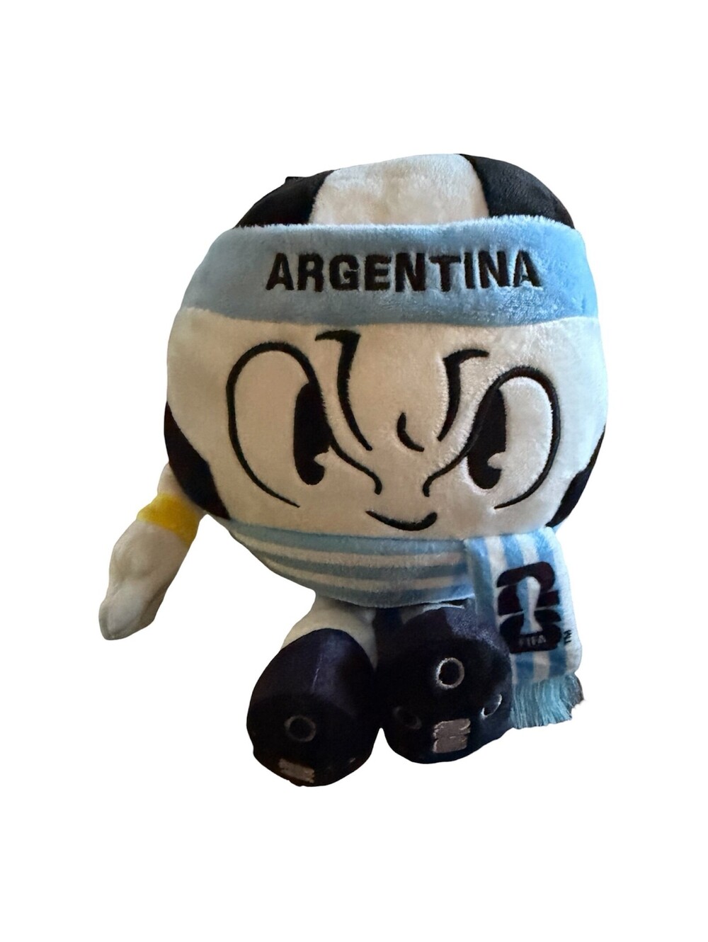 FIFA World Cup 2026 Argentina Fan Plush Mascot Soccer Ball Character New W/ Tag